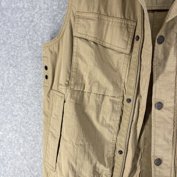 Eddie Bauer Mens Small Tan Utility Safari Travex Vest - Picture 9 of 13